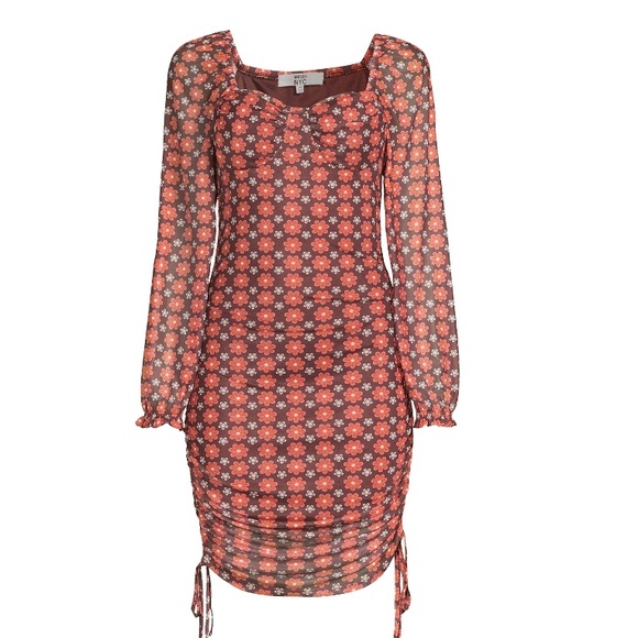 Women’s Ruched Bodycon Dress Size X-Large by Madden NYC - Picture 5 of 5